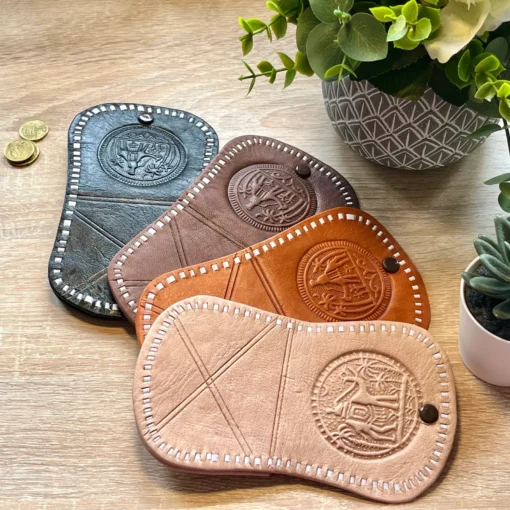 Petit Porte-Monnaie en Cuir Marocain - Image 2