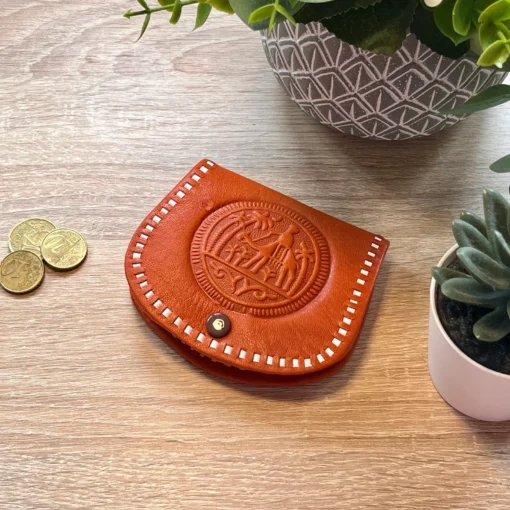 Petit Porte-Monnaie en Cuir Marocain - Image 3