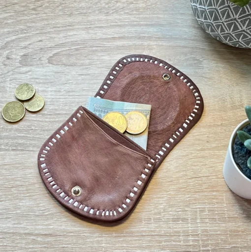 Petit Porte-Monnaie en Cuir Marocain - Image 4